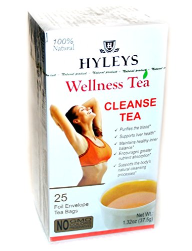 4791045014850 - HYLEYS CLEANSE TEA 25 TEABAGS