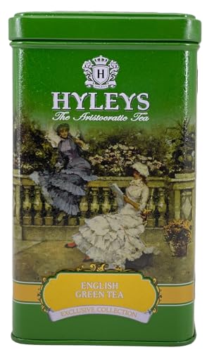 4791045020707 - HYLEYS ENGLISH LOOSE GREEN TEA IN GIFT TIN - 3.5 OZ (100G)