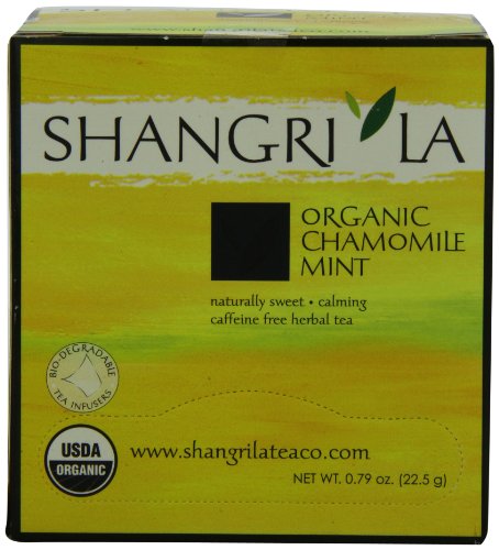 4791052600084 - SHANGRI LA TEA COMPANY ORGANIC TEA SACHET, CHAMOMILE MINT, 15 COUNT