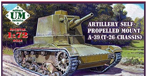 4792156001777 - PLASTIC MODEL A-39 (T-26 CHASSIS) SOVIET SELF-PROPELLED GUN UMT660