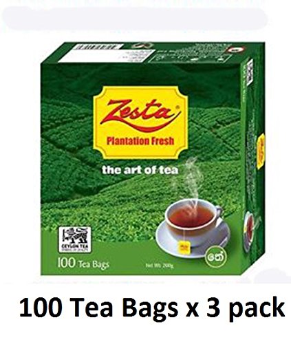 4792175065781 - ZESTA BOPF 100% PURE CEYLON TEA, 100-COUNT TEA BAGS (PACK OF 3) (100 TEA BAGS X 3)