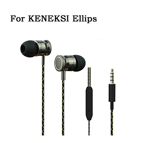 4796844933869 - HEADPHONES IN-EAR 3.5MM STEREO NOISE ISOLATING EARPHONE WITH MIC HEADSET AURICULARES FOR KENEKSI ELLIPS SPORT