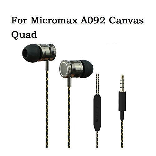 4796844934989 - 3.5MM EARPHONES STEREO SOUND MOBILE PHONE IN EAR HEADPHONES FOR MICROMAX A092 CANVAS QUAD