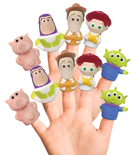 0047968715645 - DISNEY TOY STORY BATH FINGER PUPPETS, 10 PC - BATH TOYS, EASTER BASKET FILLERS, EASTER GIFTS
