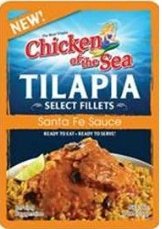 0048000002013 - CHICKEN OF THE SEA TILAPIA SELECT FILLETS IN SAUCE 3OZ POUCH (PACK OF 6) SELECT FLAVOR BELOW (SANTA FE)