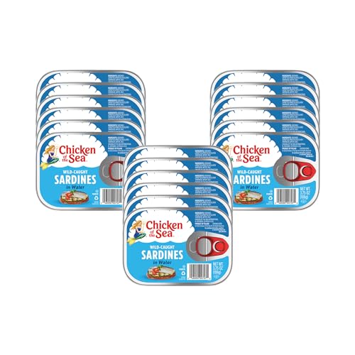 0048000187079 - CHICKEN OF THE SEA SARDINES IN WATER, WILD CAUGHT, 3.75 OZ. CAN (PACK OF 18)