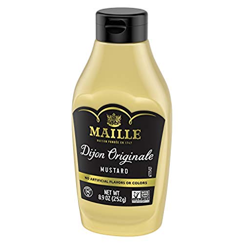 0048001010482 - MAILLE MUSTARD FOR MARINADES, MUSTARD SAUCE AND TASTY RECIPES DIJON ORIGINALE SQUEEZE NO ARTIFICIAL COLORS OR FLAVORS 8.9 OZ
