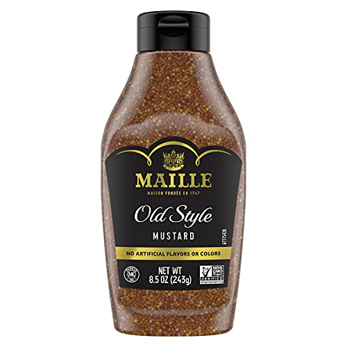 0048001010499 - MAILLE MUSTARD FOR MARINADES, MUSTARD SAUCE AND TASTY RECIPES OLD STYLE SQUEEZE GLUTEN FREE AND KOSHER MUSTARD 8.5 OZ