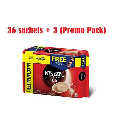 4800361386050 - NESCAFE 3IN1 INSTANT COFFEE - ORIGINAL 1 BAG (36 SACHETS X 20G)