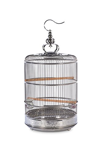 0048081001516 - PREVUE PET PRODUCTS PREVUE PET PRODUCTS EMPRESS STAINLESS STEEL BIRD CAGE 151, STAINLESS STEEL
