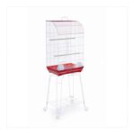 0048081002711 - CURVED FRONT BIRD CAGE IN RED WHITE
