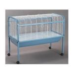 0048081006207 - SMALL ANIMAL CAGE WITH STAND 620 POWDER BLUE & WHITE 47 IN