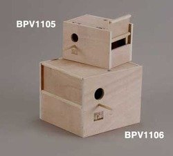 0048081111055 - PREVUE PET PRODUCTS BPV1105 OUTSIDE MOUNT NEST BOX FOR PARAKEET, MEDIUM