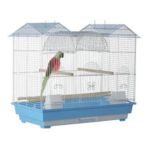 0048081518045 - HENDRYX TRIPLE ROOF COCKATIEL CAGE BLUE AND WHITE