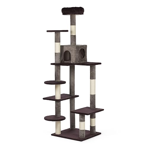 0048081736210 - PREVUE PET PRODUCTS CAT PLAY TOWER IN PURPLE 7362P
