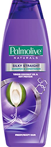 4808888431444 - PALMOLIVE NATURALS SILKY STRAIGHT SHAMPOO & CONDITIONER FRIZZY/WAVY HAIR 180ML