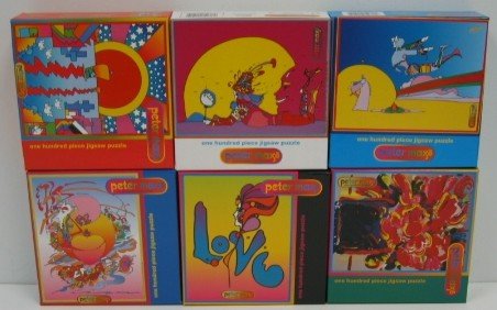 0048107023645 - THE PETER MAX COLLECTION SET OF 6 MINI JIGSAW PUZZLES