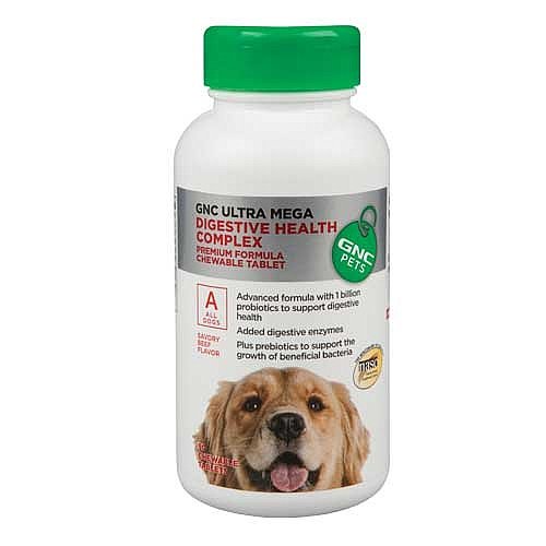 0048107095437 - GNC PETS ULTRA MEGA DIGESTIVE HEALTH COMPLEX FOR ALL DOGS -- 90 CHEWABLE TABLETS