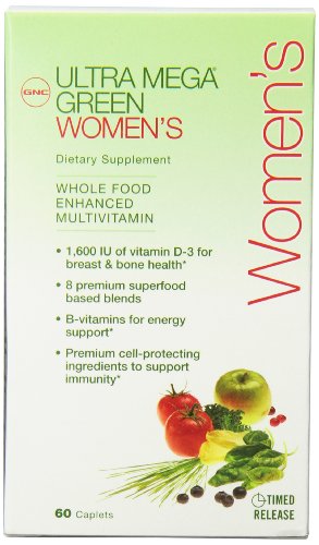 0048107108755 - GNC ULTRA MEGA GREEN WOMENS HEALTH MULTI TABLETS, 60 COUNT