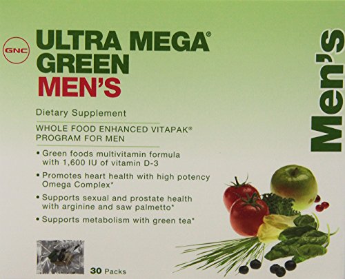 0048107117771 - GNC ULTRA MEGA GREEN MEN'S VITAPAK TABLETS, 30 COUNT