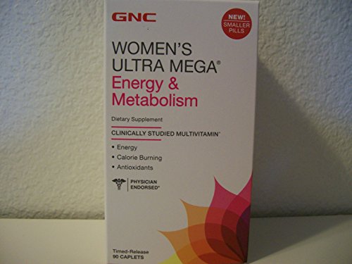0048107158859 - GNC WOMEN'S ULTRA MEGA ENERGY & METABOLISM 90 CAPLETS - NEW FORMULA