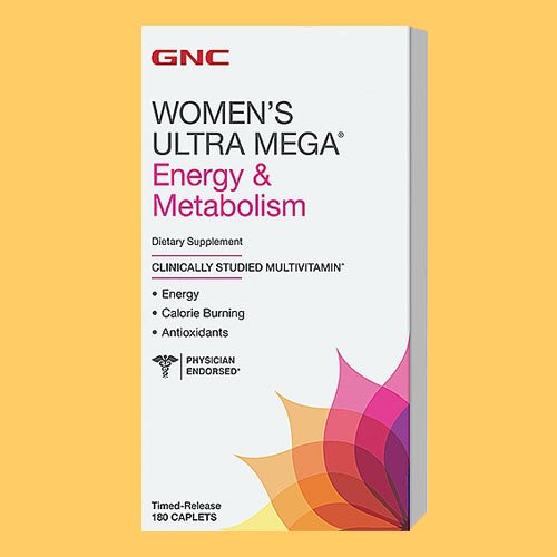 0048107158866 - GNC WOMEN'S ULTRA MEGA ENERGY AND METABOLISM 180 CAPLETS NEW