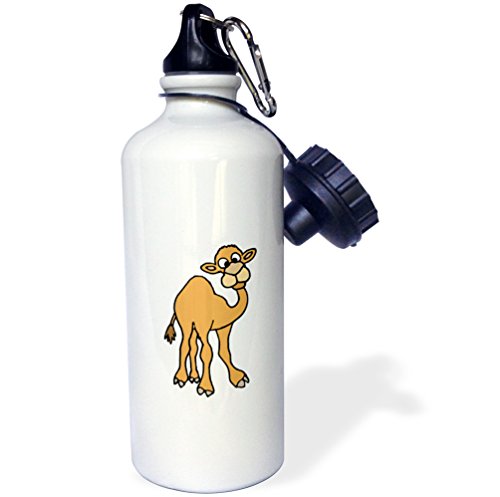 0481200093014 - ALL SMILES ART ANIMALS - FUNNY CAMEL ART PERFECT FOR OVER THE HUMP DAY - 21 OZ SPORTS WATER BOTTLE (WB_200093_1)