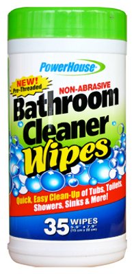 0048155908543 - NON-ABRASIVE BATHROOM CLEANER WIPES 35
