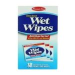 0048155921313 - WET WIPES SANITIZING HAND WIPES INDIVIDUALLY WRAPPED ANTIBACTERIAL POCKET SIZE PACKS 2 BOXES