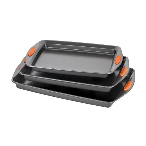 4818016975160 - RACHAEL RAY OVEN LOVIN' NONSTICK BAKEWARE 3-PIECE BAKING AND COOKIE PAN SET