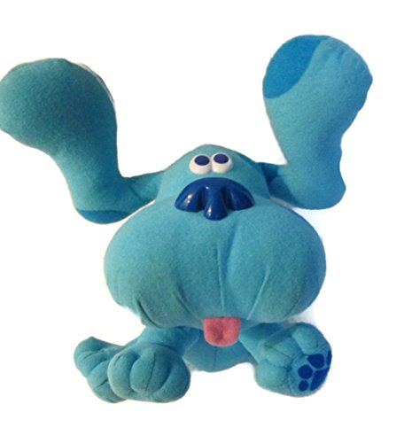 0048188399554 - 1997 BLUES CLUES 8 PLUSH POSE A BLUE DOG BY TYCO - BENDABLE