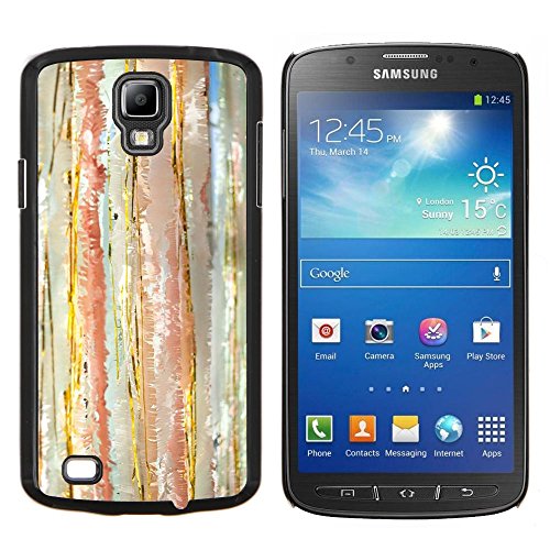 4819441491171 - STUSS CASE / HARD PROTECTIVE CASE COVER - WATERCOLOR PASTEL LINES TONE VERTICAL - SAMSUNG GALAXY S4 ACTIVE I9295