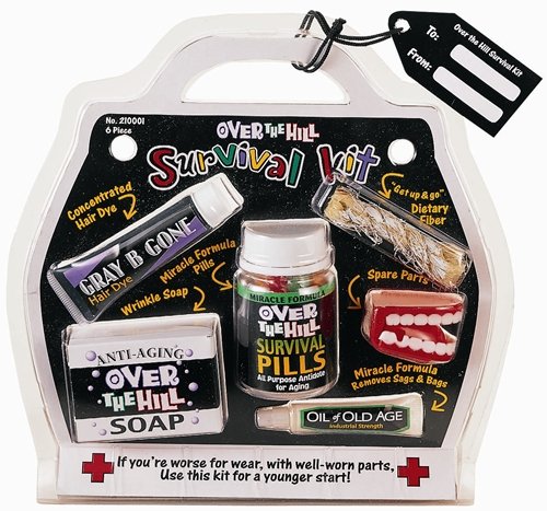 0048419156567 - AMSCAN WITTY OVER THE HILL SURVIVAL KIT, MULTICOLORED, 7 1/4 X 4 5/8