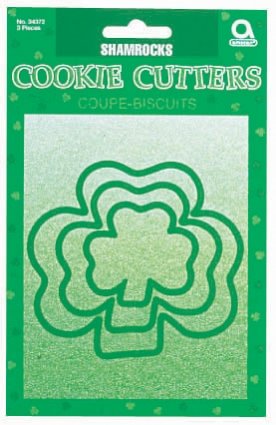 0048419362463 - CK PRODUCTS SET OF 3 GREEN NESTING SHAMROCK COOKIE CUTTERS