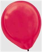 0048419688259 - AMSCAN SOLID LATEX BALLOONS PARTY SUPPLIES FOR ANY OCCASION, 12, RED