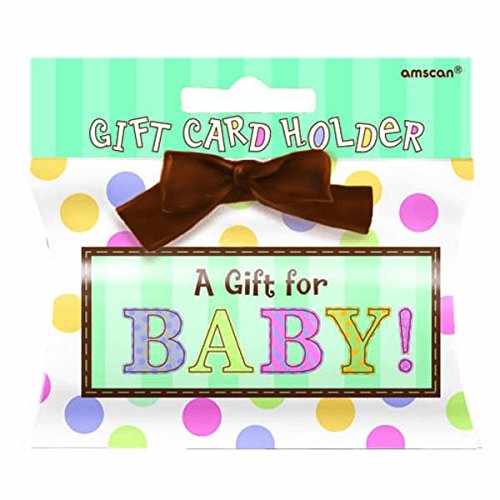 0048419858775 - TINY BUNDLE BABY SHOWER PARTY GIFT CARD HOLDER , PAPER, 3 X 3
