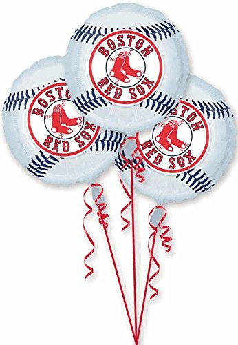 0048419868347 - BOSTON RED SOX PARTY BALLOONS - 3 CT