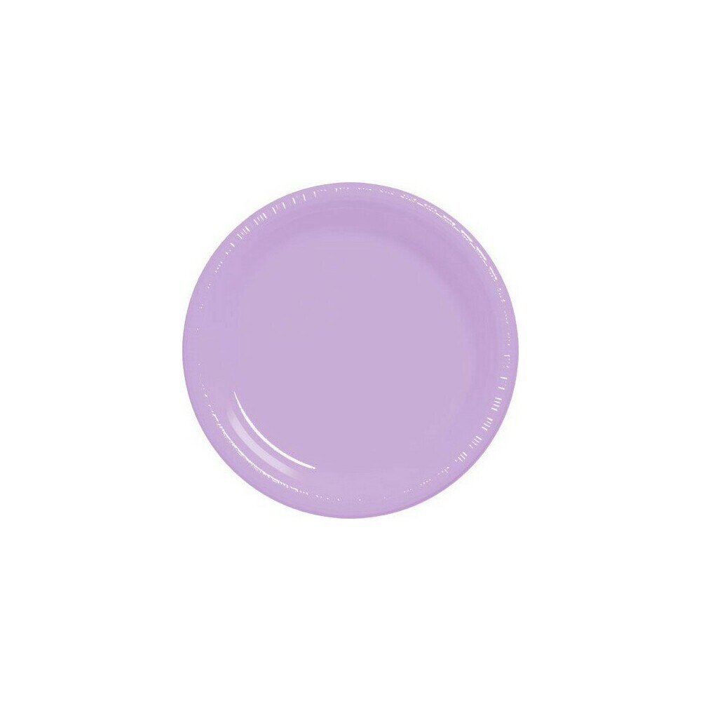 0004841994306 - AMSCAN 630730.04 BIG PARTY PLASTIC DESSERT PLATES 7 IN. - LAVENDER - PACK OF 300