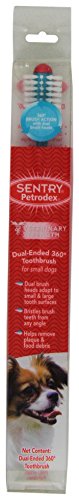 0048476510753 - SENTRY PETRODEX VS TOOTHBRUSH DOG DUAL ENDED 360 BRUSH, SMALL