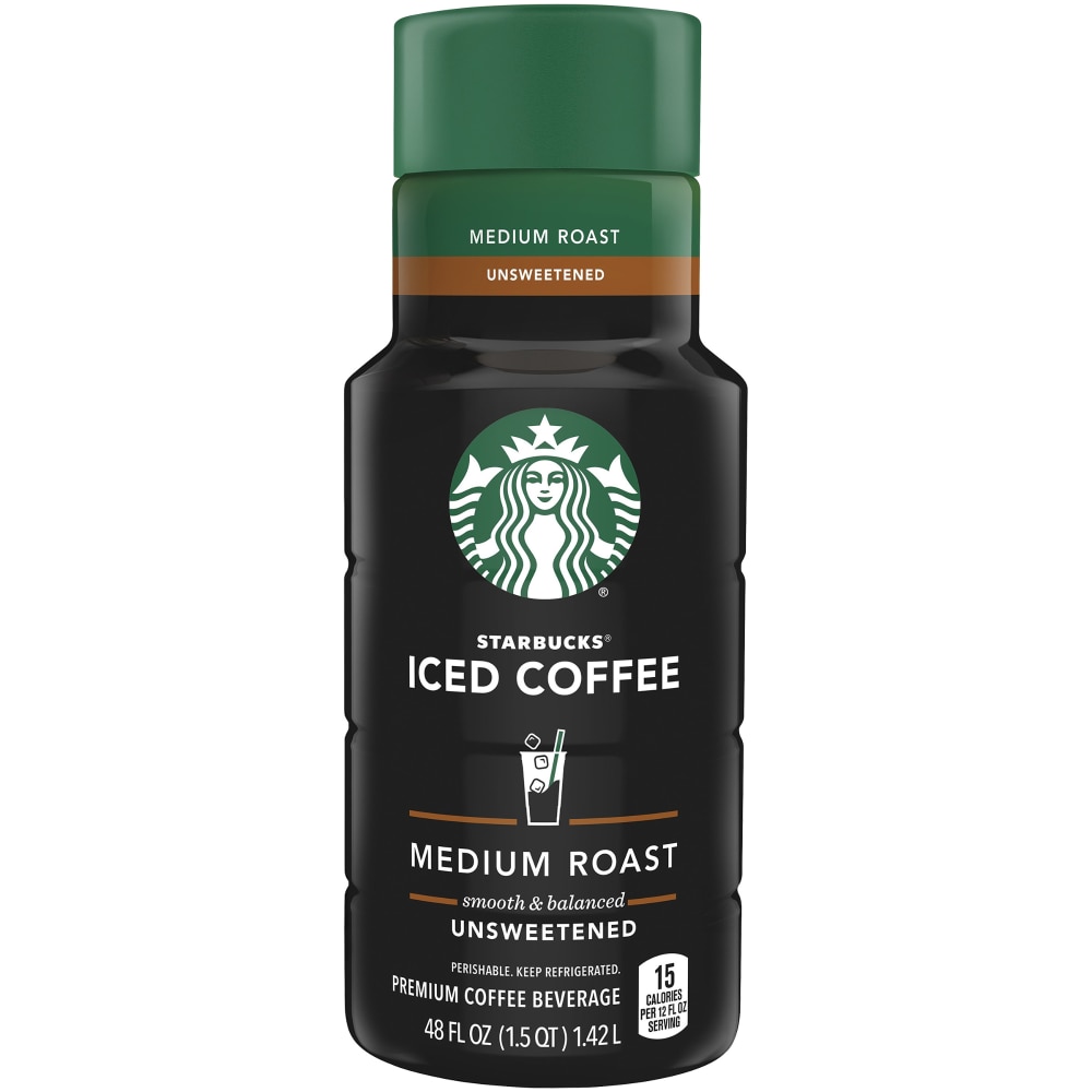 0004850002238 - STARBUCKS MEDIUM ROAST UNSWEETENED ICED COFFEE BOTTLE