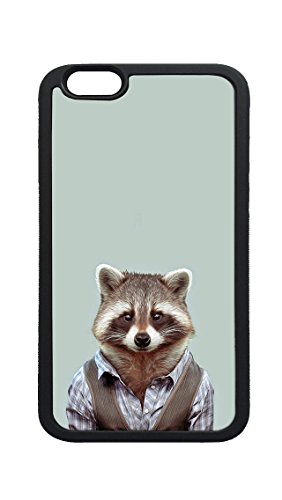 4851331527720 - IPHONE 6 CASE, IPHONE 6S CASE, YAGO PORTAL ZOO PORTRAITS COMMON RACCOON TPU BLACK CASE COVER FOR IPHONE 6 AND IPHONE 6S 4.7INCH