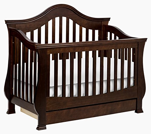 0048517802342 - MILLION DOLLAR BABY CLASSIC ASHBURY 4-IN-1 CONVERTIBLE CRIB WITH TODDLER RAIL, ESPRESSO