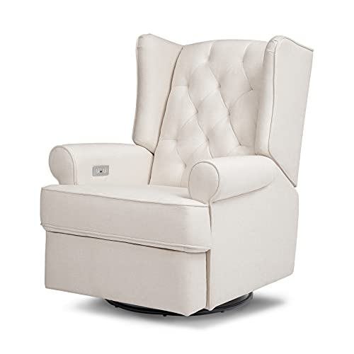 0048517846087 - HARBOUR ELECTRONIC RECLINER AND SWIVEL GLIDER IN ECO-PERFORMANCE FABRIC WITH USB PORT | WATER REPELLENT & STAIN RESISTANT