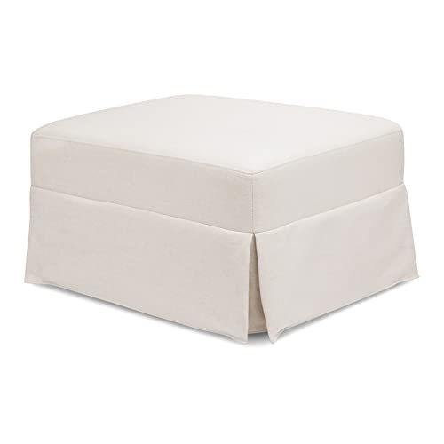 0048517853627 - MILLION DOLLAR BABY CLASSIC CRAWFORD GLIDING OTTOMAN IN PERFORMANCE CREAM ECO-WEAVE, WATER REPELLENT & STAIN RESISTANT, GREENGUARD GOLD & CERTIPUR-US CERTIFIED
