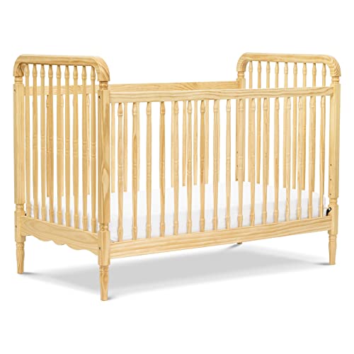0048517854815 - MILLION DOLLAR BABY CLASSIC LIBERTY 3-IN-1 CONVERTIBLE SPINDLE CRIB WITH TODDLER BED CONVERSION KIT IN NATURAL, GREENGUARD GOLD CERTIFIED
