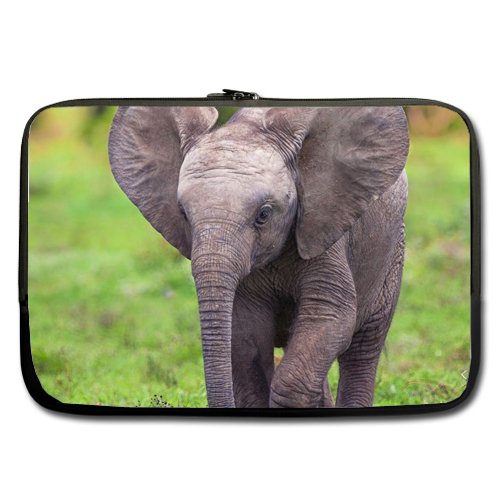 4852399097392 - ELEPHANT CUSTOM LAPTOP SLEEVE CASE COVER BAG FOR 13 INCH LAPTOP (TWO SIDE PRINT)