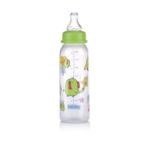 0048526011605 - CLEAR PRINTED BOTTLE WITH SILICONE NIPPLE COLORS MAY VARY