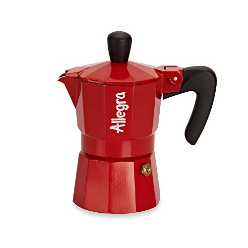 4861403175919 - ALLEGRA 1-CUP ESPRESSO COFFEE MAKER IN RED