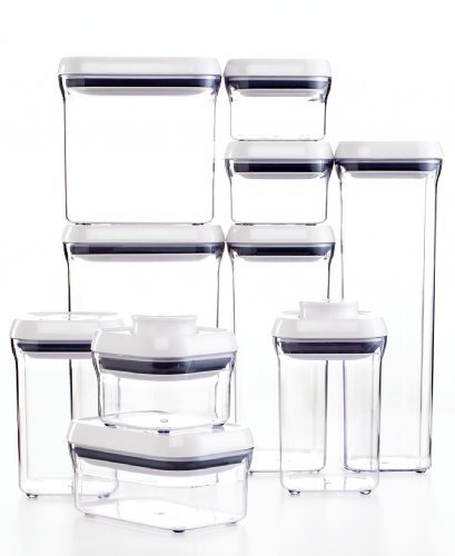 4861413185373 - OXO GOOD GRIPS 10-PIECE POP CONTAINER SET, WHITE