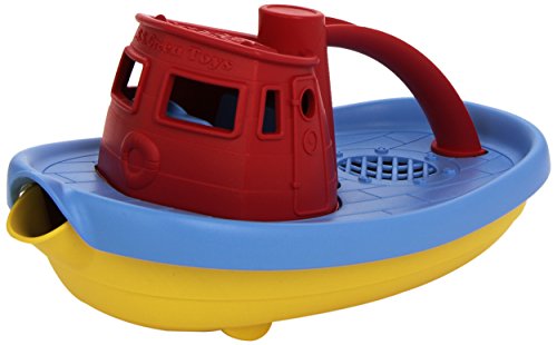 4861423149853 - GREEN TOYS MY FIRST TUG BOAT, RED